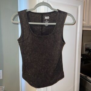 SO Women's Dark Brown Tank Top